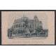 ARGENTINA ENTERO POSTAL GJ CAP-26-F TARJETA POSTAL CON ILUSTRACION USADA EDIFICIO DE CORREO RARA U$ 50